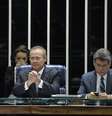 O presidente do Senado, Renan Calheiros, propôs o uso do royalties para custear o passe livre no País  Foto: Lia de Paula / Agência Senado