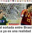 Espanhóis admitiram que queriam enfrentar o Brasil na final  Foto: Reprodução
