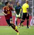 <p>Quase 14 milhões de pessoas viram o meia espanhol colocar a equipe na final da Copa das Confederações</p>  Foto: Bruno Santos / Terra