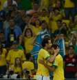 <p>Fred e Neymar se destacaram na vitória brasileira</p>  Foto: Daniel Ramalho / Terra
