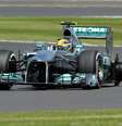 <p>Hamilton sofreu com pneu furado durante prova</p>  Foto: Getty Images 