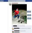 Jovem postou foto no Facebook ao lado de onça morta  Foto: Reprodução