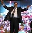 <p>Mohamed Mursi, durante a campanha de 2012</p>  Foto: AP