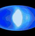 <p>Ilustra&ccedil;&atilde;o mostra uma simulada cobertura de nuvens (em branco) sobre um planeta (azul) orbitando uma estrela an&atilde;-vermelha: condi&ccedil;&otilde;es podem ajudar sistema a abrigar vida ao gerar calor</p>  Foto: Jun Yang / Divulgação