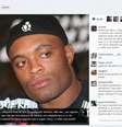 Ivete homenageou Anderson Silva em seu perfil no Instagram  Foto: Instagram / Reprodução