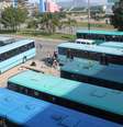 Os motoristas e cobradores de ônibus aderiram de forma parcial à greve geral em Florianópolis  Foto: Fabricio Escandiuzzi / Especial para Terra