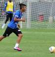 <p>Principal aposta da base santista, Gabriel Barbosa está entre os jogadores escolhidos pelo Barça no pacote de preferência</p>  Foto: Santos FC / Divulgação