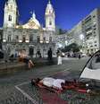 Nesta sexta-feira, uma missa será realizada na igreja da Candelária em memória das vítimas. Em seguida, está prevista uma passeata para lembrar o crime e condenar a violência policial  Foto: Daniel Ramalho / Terra