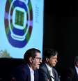 <p>Diretor de marketing da Fifa, Therry Weil (&agrave; esquerda)&nbsp;refor&ccedil;ou import&acirc;ncia de Brasil cumprir prazo de entrega dos est&aacute;dios para a Copa de 2014</p>  Foto: Fernando Borges / Terra