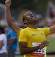 Daniel Silva conquistou o ouro na prova dos 400 m T11  Foto: Washington Alves/MPIX/CPB / Divulgação
