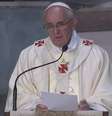 Papa Francisco durante a homilia na missa para membros da Igreja Católica  Foto: Terra TV / Reprodução
