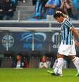 Paraguaio Riveros estreou com gol pelo Grêmio contra o Fluminense  Foto: Lucas Uebel/Grêmio FBPA / Divulgação