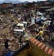 Rompimento de adutora na zona oeste do Rio de Janeiro causou morte e destruição nesta terça-feira  Foto: Daniel Ramalho / Terra