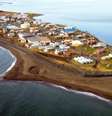 Vila de Kivalina, no Alasca, poderá desaparecer do mapa americano  Foto: AP