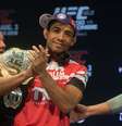 <p>José Aldo é o único brasileiro que atualmente detém um cinturão do UFC</p>  Foto: Mauro Pimentel / Terra