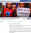 Manifestantes protestam contra o desaparecimento do pedreiro Amarildo  Foto: Facebook / Reprodução