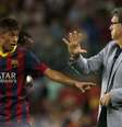 <p>Neymar participou de massacre do Barcelona contra o Santos</p>  Foto: Reuters