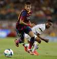 <p>Neymar jogou todo o segundo tempo, mas não fez gol</p>  Foto: AFP