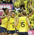 <p>Seleção Brasileira venceu a terceira partida no Grand Prix</p>  Foto: FIVB / Divulgação