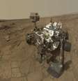 <p>Imagem mostra a Sonda Curiosity, que chegou em Marte há um ano</p>  Foto: Reuters