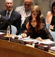 Cristina Kirchner preside reunião do Conselho de Segurança da ONU, em Nova York  Foto: AP