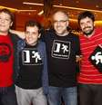 <p>Parte do coletivo Porta dos Fundos</p>  Foto: AgNews