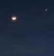 9 de agosto - Vênus pode ser visto a olho nu, junto à Lua nova, em São Paulo  Foto: Felipe Andrei / Futura Press