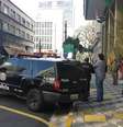 <p>Policiais montam esquema de seguran&ccedil;a antes do protesto marcado para a tarde desta sexta-feira</p>  Foto: Thiago Tufano / Terra
