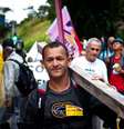 O ato ganhou nome de Remove Paes, em alusão às remoções por causa de obras para as Olimpíadas e obras de mobilidade  Foto: Reynaldo Vasconcelos / Futura Press