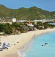 O leste do Caribe oferece águas claras e belos locais para aventura, como em Philipsburg  Foto: Shutterstock