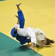 <p>Rafaela Silva venceu três lutas e encara a atual líder do ranking mundial na semifinal do Mundial de judô</p>  Foto: Marcio Rodrigues/MPIX/Fotocom / Divulgação