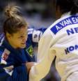 <p>Katherine Campos foi eliminado ap&oacute;s tomar tr&ecirc;s advert&ecirc;ncias no combate diante da holandesa, n&uacute;mero 3 do mundo</p>  Foto: Marcio Rodrigues/MPIX/Fotocom / Divulgação