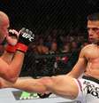 <p>Rafael dos Anjos mostrou que realmente evoluiu na luta em pé</p>  Foto: Getty Images 