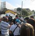 <p>Eduardo Gaievski chega à 3º DP de Curitiba (PR) depois de ser preso no início da manhã de sábado em Foz do Iguaçu, a 636 quilômetros da capital paranaense</p>  Foto: Roger Pereira / Especial para Terra