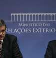 <p>Os ministros da Justiça, José Eduardo Cardozo, e das Relações Exteriores, Luiz Alberto Figueiredo Machado, falam à imprensa sobre a espionagem americana</p>  Foto: Ueslei Marcelino / Reuters