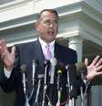 John Boehner concede entrevista após reunião com Obama na Casa Branca  Foto: AP