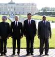 <p>Chefes de estado dos países que formam o grupo dos Brics posam para foto após reunião durante cúpula de G20 em Strelna, próximo a São Petersburgo, em setembro de 2013</p>  Foto: Sergei Karpukhin / Reuters