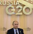 Presidente russo Vladimir Putin é visto durante a cúpula do G20, na Rússia. Putin disse nesta sexta-feira após reunião com Barack Obama que o presidente dos Estados Unidos não pediu a extradição do ex-prestador de serviço de uma agência de espionagem dos EUA Edward Snowden, que está temporariamente asilado na Rússia. 06/09/2013  Foto: Dimitar Dilkoff / Reuters