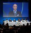 Nuzman discursa aos membros do COI em Buenos Aires  Foto: AFP