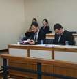 O advogado Jader Marques (esq.), que defende Kiko Spohr, pediu ao juiz para que seja feita a limpeza da Boate Kiss  Foto: Luiz Roese / Especial para Terra