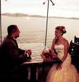 <p>Miriam Damares e Guilherme Ribeiro Gomens se casaram em 2012 em um cruzeiro da MSC no Brasil. Eles convidaram 70 pessoas para a cerimônia</p>  Foto: Casamento no Navio / Divulgação