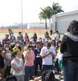 <p>Professores e alunos já fizeram vários protestos por melhorias na unidade leste da USP</p>  Foto: Beto Martins / Futura Press
