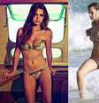 A atriz Milena Toscano teve a foto retocada com photoshop  Foto: Reprodução / AgNews