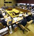 Ministros do Supremo avaliam a aceitação de embargos infringentes no processo do mensalão  Foto: Nelson Jr./SCO/STF  / Divulgação