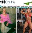 <p>Lisa começou a levantar pesos e em 2007 foi assistir a uma competição de fisiculturistas em Los Angeles</p>  Foto: Reprodução