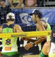 <p>Bruno Schimidt teve final dura contra Alison/Emanuel antes de chegar à decisão</p>  Foto: Gabriel Francisco Ribeiro / Terra