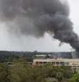 23 de setembro - Nuvem de fumaça negra sai do shopping Westgate após explosões e tiroteios serem ouvidos  Foto: AP