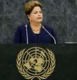 <p>Discurso da presidente focará no êxito obtido no combate à pobreza e à fome no Brasil</p>  Foto: Rick Bajornas/ UN
