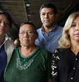 Mãe e irmãos de Humberto Magalhães chegam ao Fórum Criminal da Barra Funda, para o segundo dia do julgamento da ex-mulher da vítima  Foto: Alice Vergueiro / Futura Press