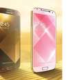Gold Edition do smartphone topo de linha da sul-coreana tem opções de frente em marrom ou rosa  Foto: Divulgação